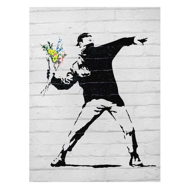 Quadri su tela Banksy - Lancio di fiori