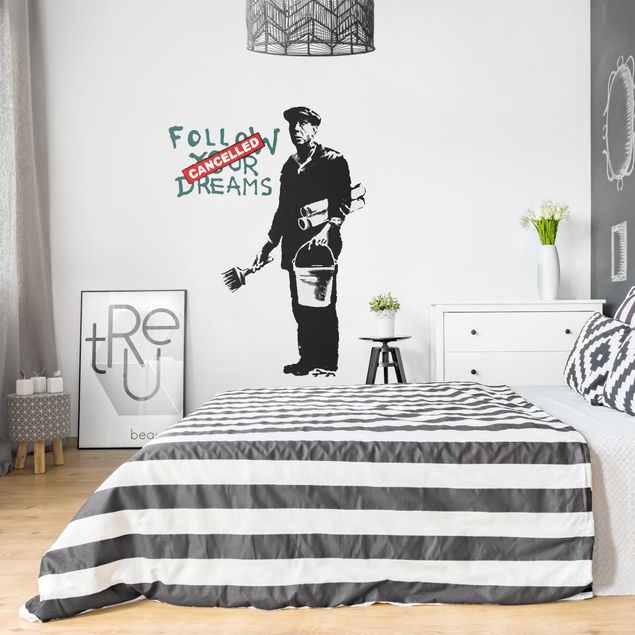 Adesivo murale - Follow Your Dreams II - Brandalised ft. Graffiti by Banksy