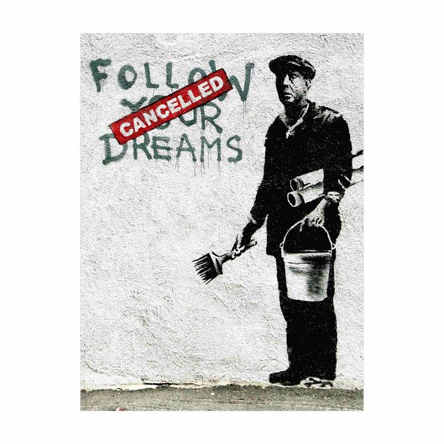 Tappeti in vinile - Follow Your Dreams - Brandalised ft. Graffiti by Banksy - Formato verticale 3:4