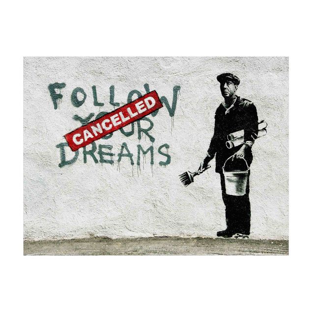 Tappeti in vinile - Follow Your Dreams - Brandalised ft. Graffiti by Banksy - Orizzontale 4:3
