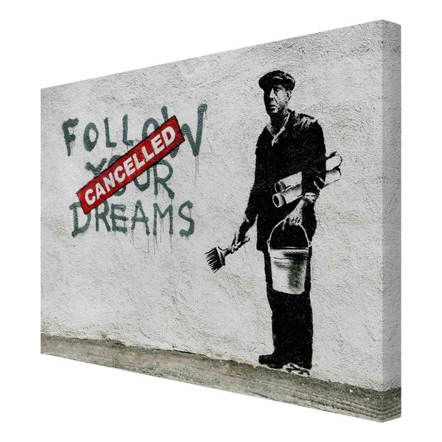 Stampa su tela - Banksy - Follow Your Dreams