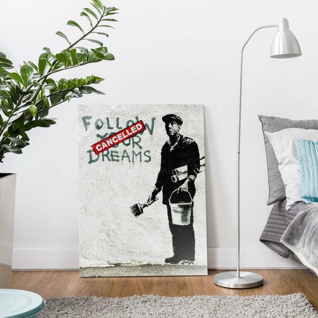 Lavagna magnetica vetro Follow Your Dreams - Brandalised ft. Graffiti by Banksy