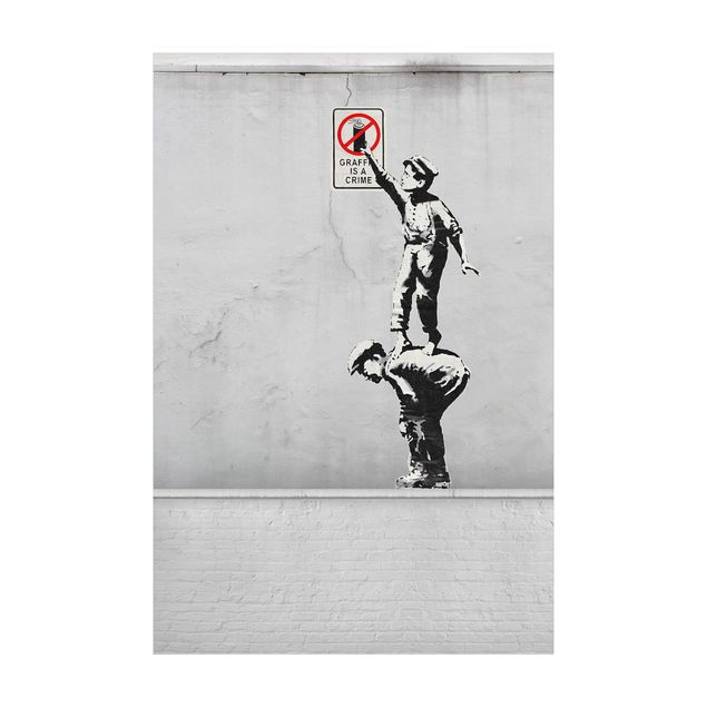 Tappeti in vinile - Graffiti Is A Crime - Brandalised ft. Graffiti by Banksy - Formato verticale 2:3