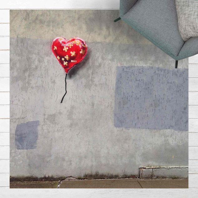 Tappeto per balcone Cuore con cerotto - Brandalised ft. Graffiti by Banksy