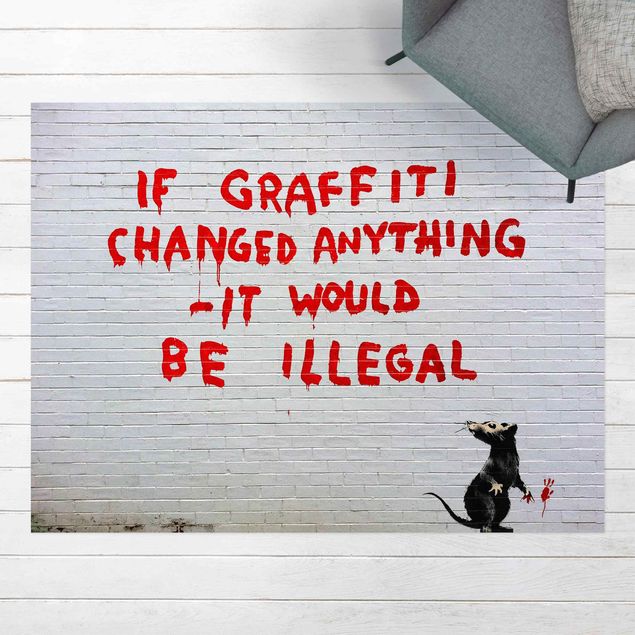 Tappeto da balcone If Graffiti Changed Anything - Brandalised ft. Graffiti by Banksy