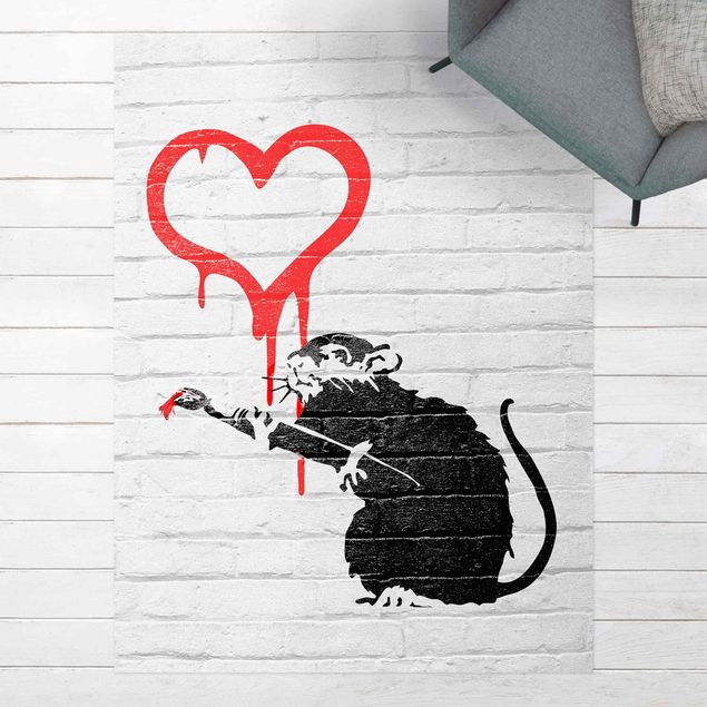 Tappeto da balcone Love Rat - Brandalised ft. Graffiti by Banksy