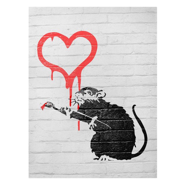 Quadri su tela Love Rat - Brandalised ft. Graffiti by Banksy