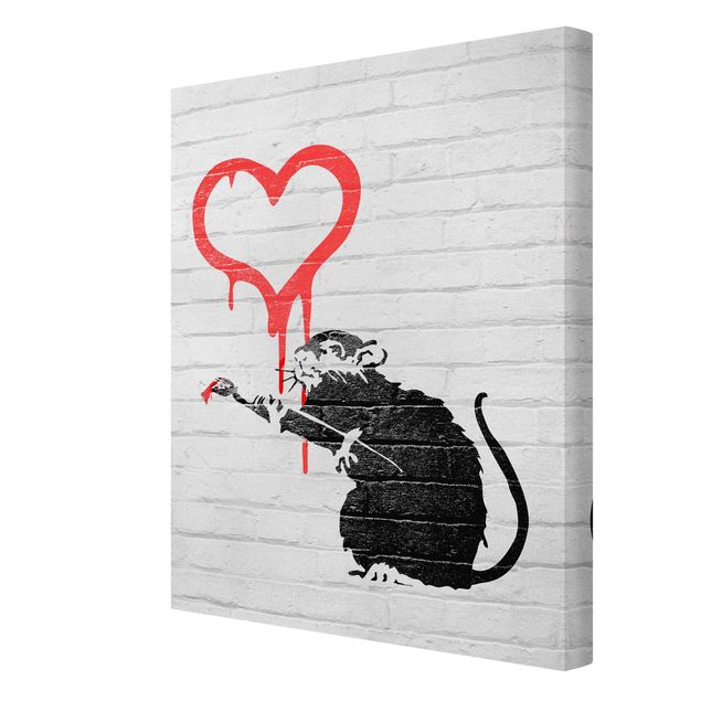 Stampa su tela - Banksy - Love Rat