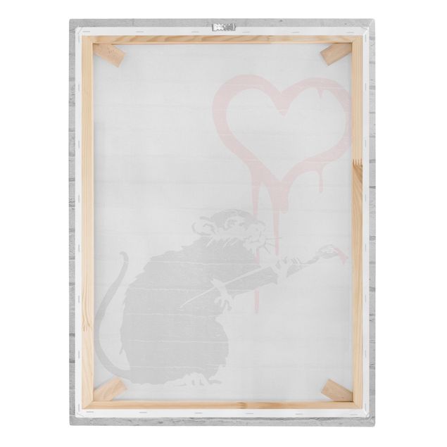 Stampa su tela - Banksy - Love Rat