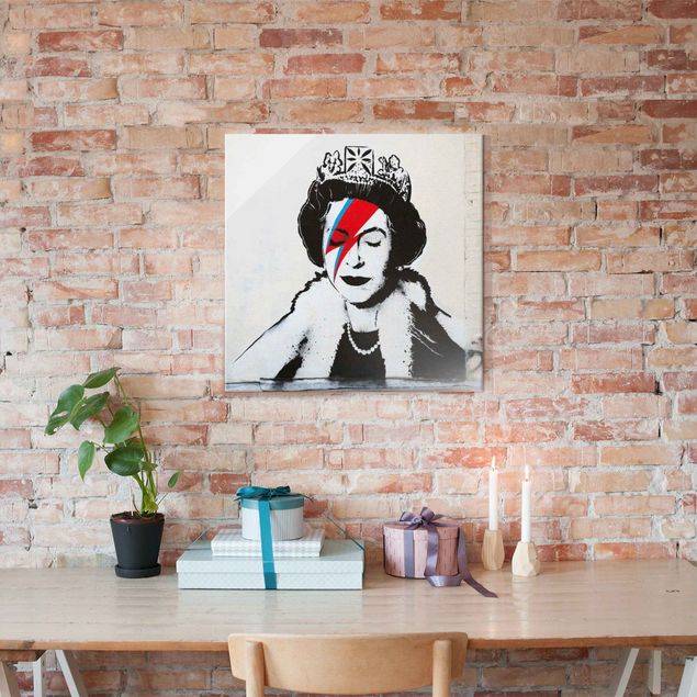 Lavagna magnetica vetro Queen Lizzie Stardust - Brandalised ft. Graffiti by Banksy