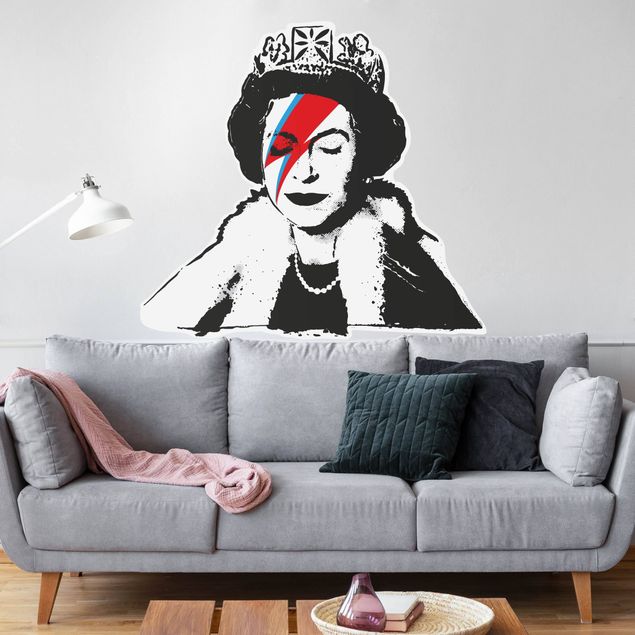 Adesivo murale - Queen Lizzie Stardust - Brandalised ft. Graffiti by Banksy