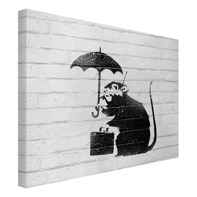 Brandalised® - featuring Graffiti by Banksy  Banksy - Ratto con ombrello