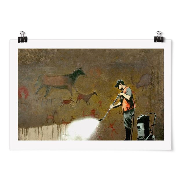 Poster - Banksy - Street Cleaner - Querformat 3:2