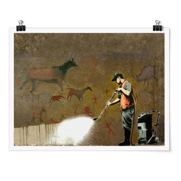Poster - Banksy - Street Cleaner - Querformat 4:3