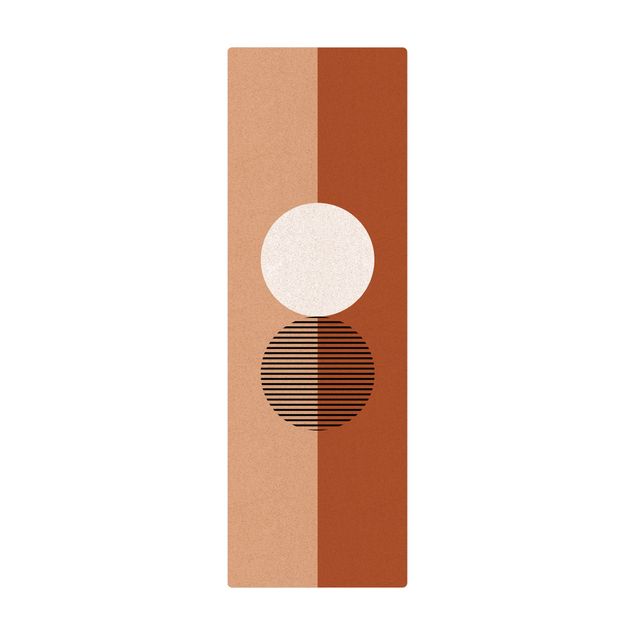 Tappetino di sughero - Bauhaus Ulma marrone - Formato verticale 1:2
