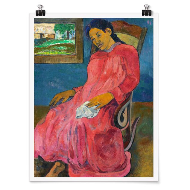 Poster - Paul Gauguin - Melancholikerin - Verticale 4:3