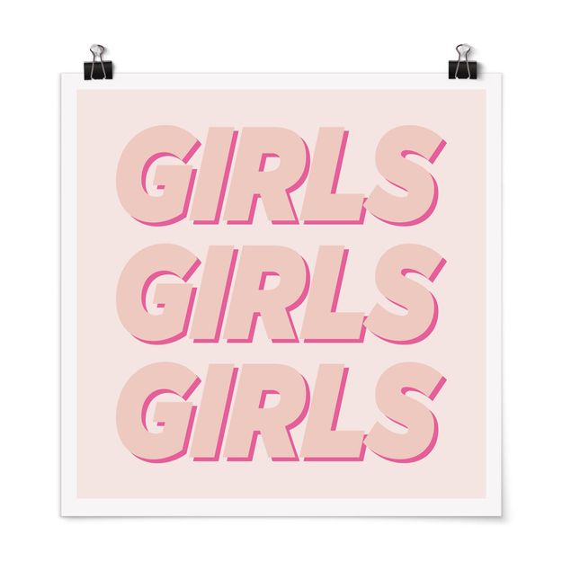 Poster - Girls Girls Girls - Quadrato 1:1