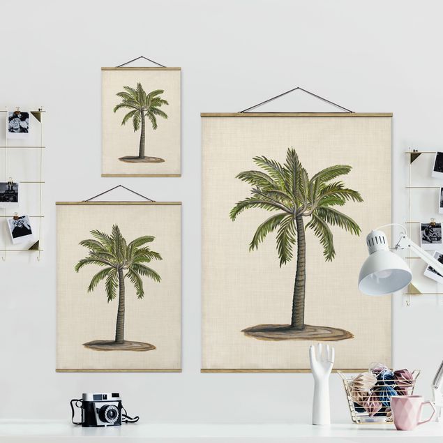 Foto su tessuto da parete con bastone - Britannico Palms I - Verticale 4:3