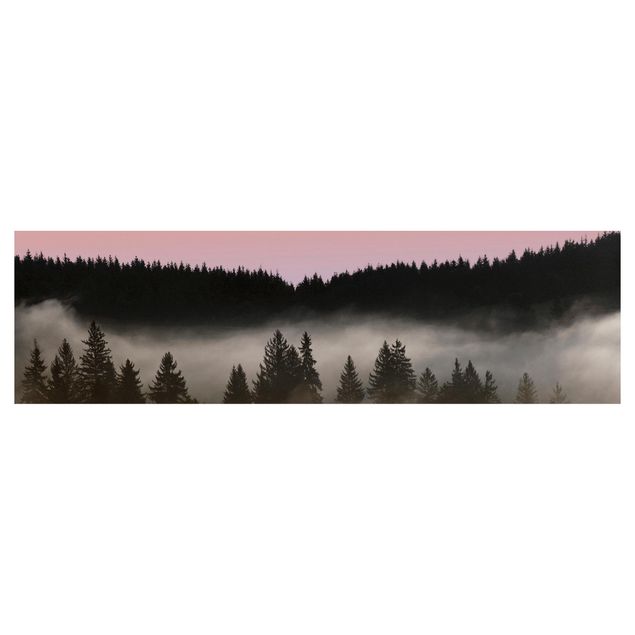Rivestimento cucina - Foresta di nebbia sognante
