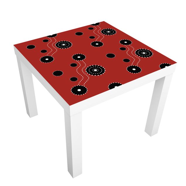 Carta adesiva per mobili IKEA - Lack Tavolino Aboriginal Ornament