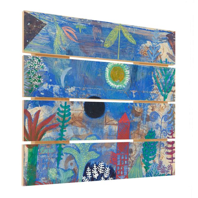 Stampa su legno - Paul Klee - Sunken Paesaggio - Quadrato 1:1