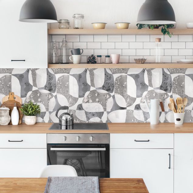 rivestimento cucina moderna Schema di pietre vive in grigio