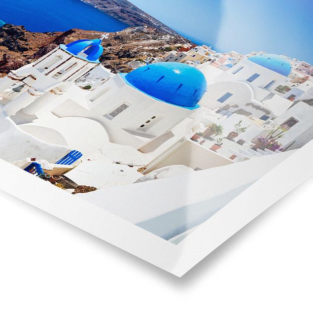 Poster - View Over Santorini - Panorama formato orizzontale