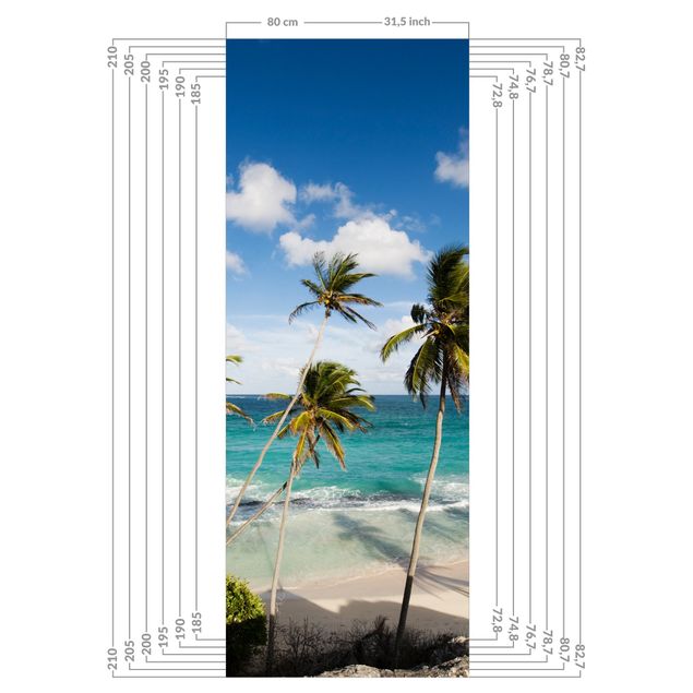 Rivestimento per doccia - Beach of Barbados