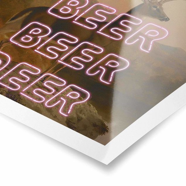 Poster riproduzione - Beer Beer Deer - 1:1