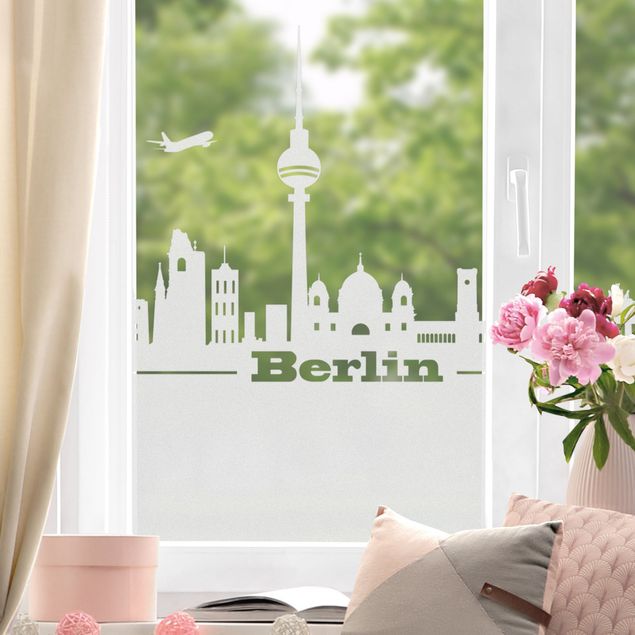 Pellicola per vetri per salone Bordo dello skyline di Berlino