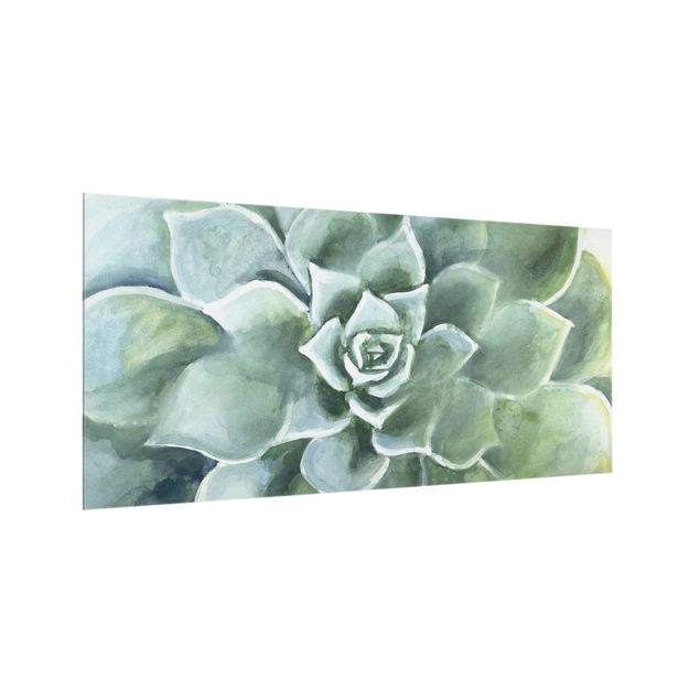 Paraschizzi in vetro - Succulent Watercolor Dark