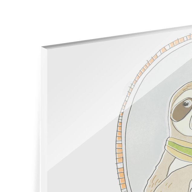 Paraschizzi in vetro - Caffeinated Sloth