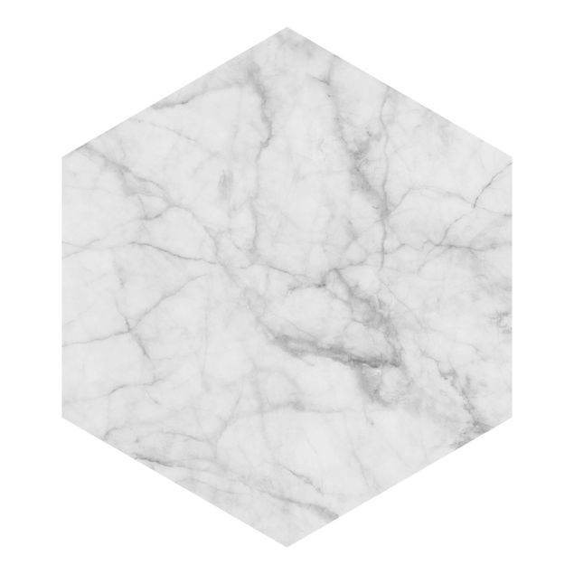 Fotomurale esagonale autoadesivo - Bianco Carrara