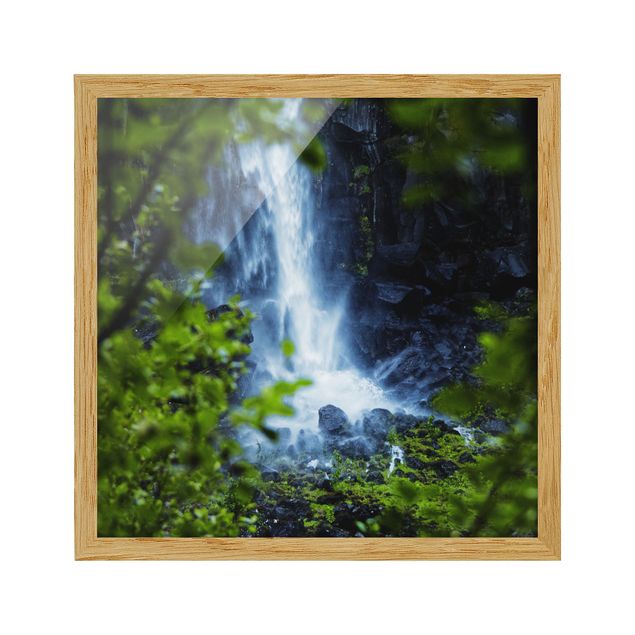 Poster con cornice - Vista sulla cascata