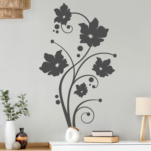 Adesivo murale - viti in fiore