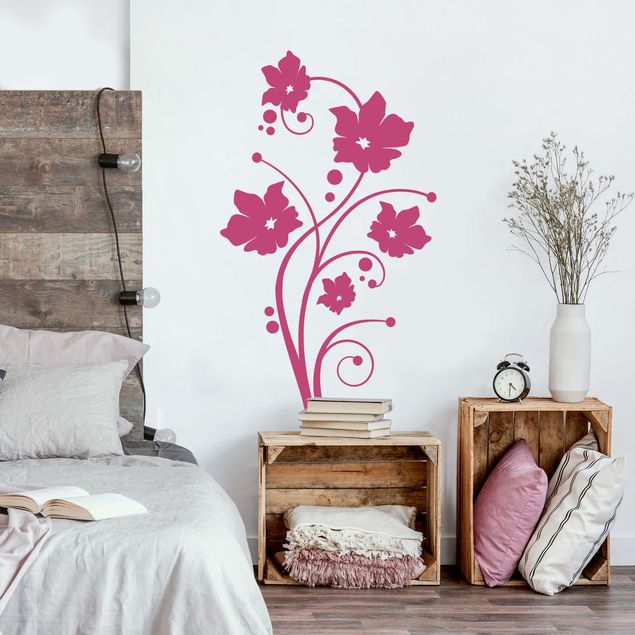 Adesivo murale - viti in fiore