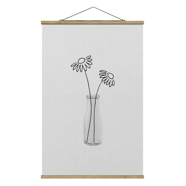 Foto su tessuto da parete con bastone - Natura morta di fiori - Verticale 2:3
