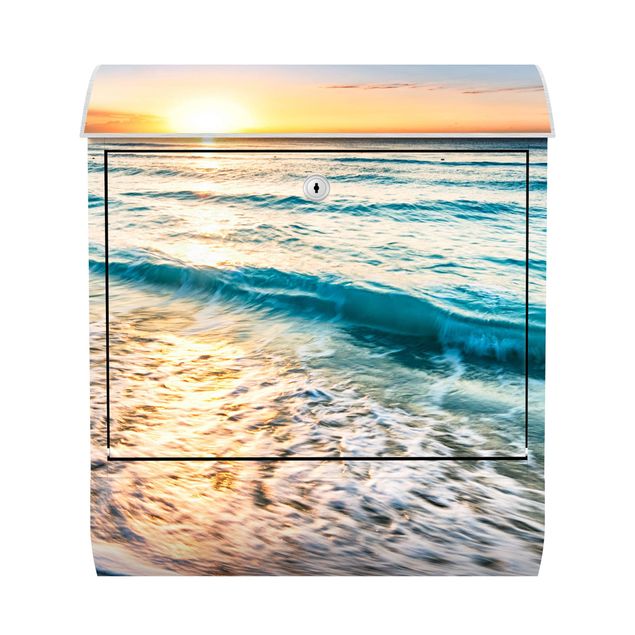 Cassetta postale - Sunset At The Beach 39x46x13cm