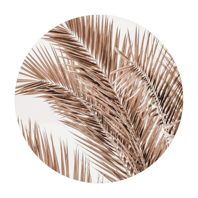 Tappeti bagno grandi Fronde di palma color bronzo