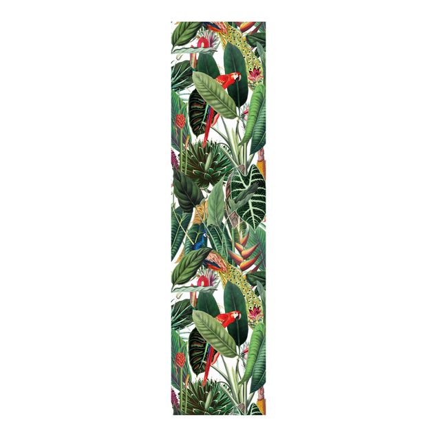 Set tende a pannello Motivo di foresta tropicale colorata