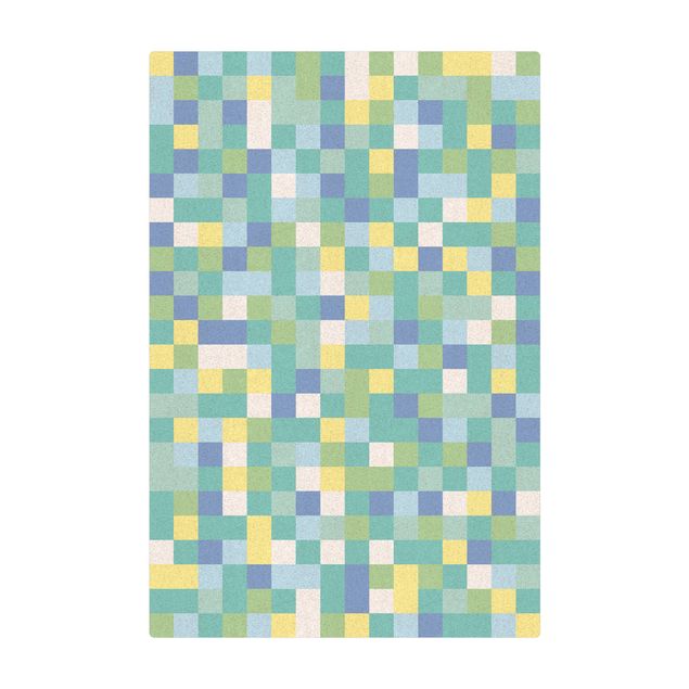 Tappetino di sughero - Mosaico colorato parcogiochi - Formato verticale 2:3