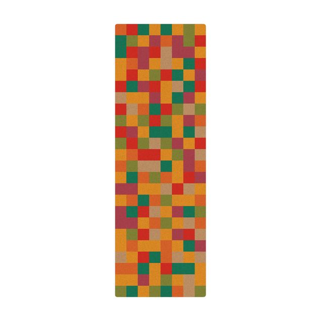 Tappetino di sughero - Mosaico colorato circo - Formato verticale 1:2