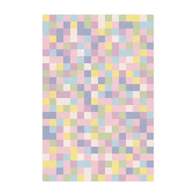 Tappetino di sughero - Mosaico colorato zucchero filato - Formato verticale 2:3