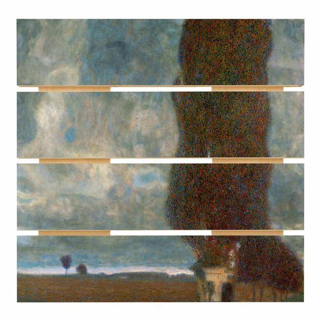 Stampa su legno - Gustav Klimt - The Great Pioppo II - Quadrato 1:1