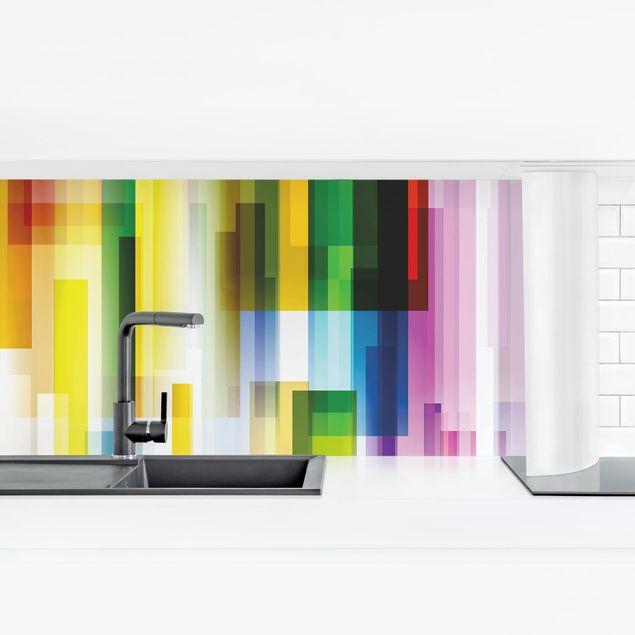 rivestimento cucina moderna Cubi arcobaleno