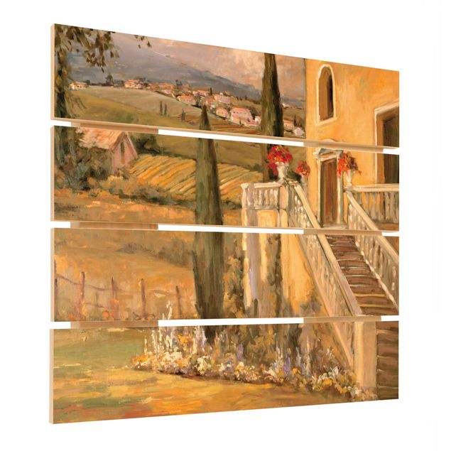 Stampa su legno - Campagna italiana - Porch - Quadrato 1:1