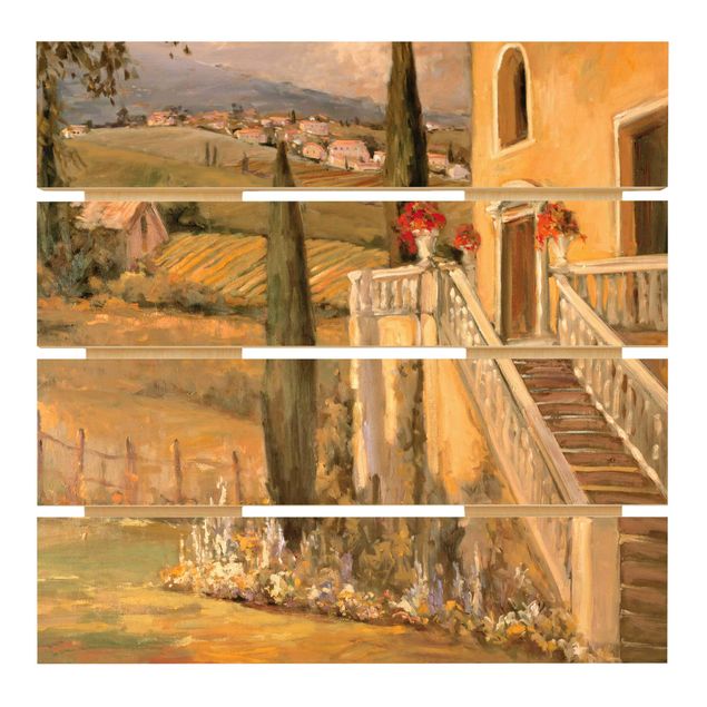 Stampa su legno - Campagna italiana - Porch - Quadrato 1:1