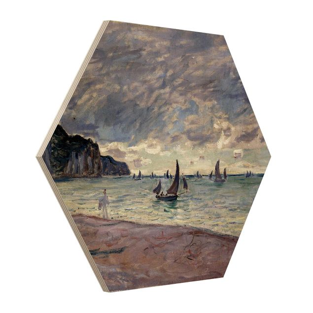 Esagono in legno - Claude Monet - Costa di Pourville
