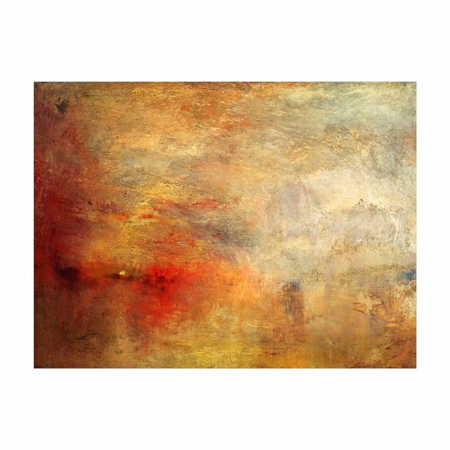 Tappeto bagno arancione Joseph Mallord William Turner - Il tramonto sul lago
