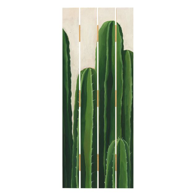 Stampa su legno - Piante preferite - Cactus - Verticale 5:2